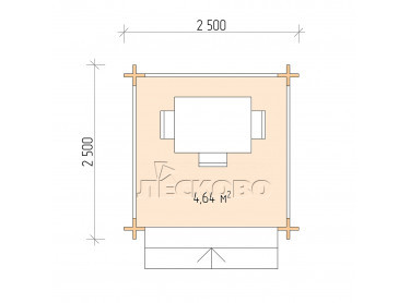 Pavillion "BS" serie 2.5×2.5