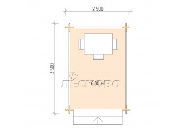 Gazebo "BS" series 2.5×3.5