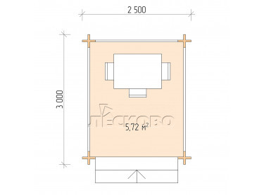 Gazebo "BS" series 2.5×3