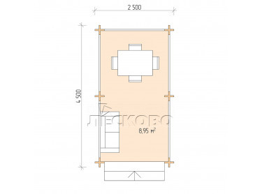 Gazebo "BS" series 2.5×4.5