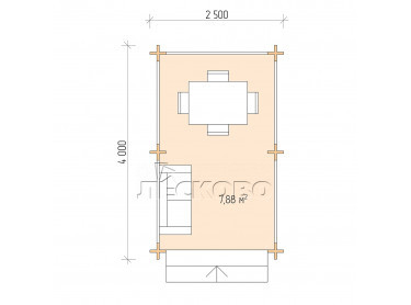 Gazebo "BS" series 2.5×4