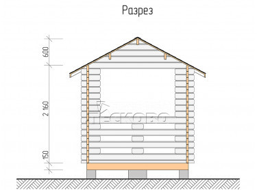 Gazebo "BS" series 2.5×2.5