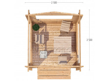 Gazebo "BS" series 2.5×2.5