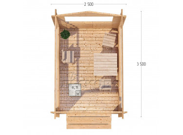 Gazebo "BS" series 2.5×3.5