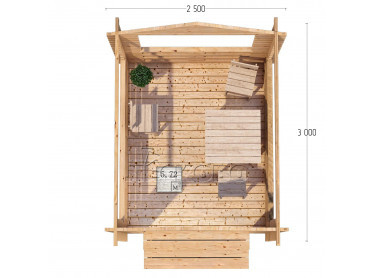 Gazebo "BS" series 2.5×3