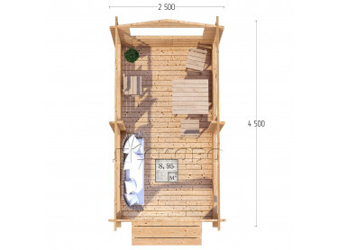 Gazebo "BS" series 2.5×4.5