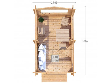 Gazebo "BS" series 2.5×4