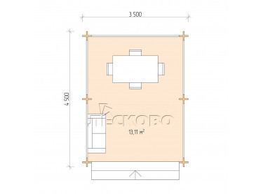 Gazebo "BS" series 3.5×4.5