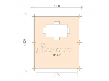 Gazebo "BS" series 3.5×4