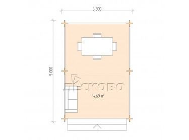 Gazebo "BS" series 3.5×5