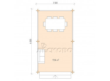 Gazebo "BS" series 3.5×6