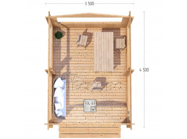 Gazebo "BS" series 3.5×4.5