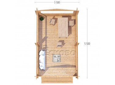 Gazebo "BS" series 3.5×5.5