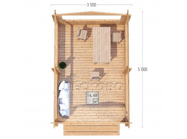 Gazebo "BS" series 3.5×5