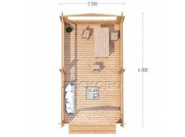 Gazebo "BS" series 3.5×6