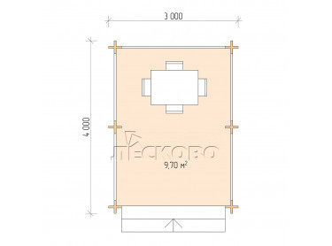 Gazebo "BS" series 3×4