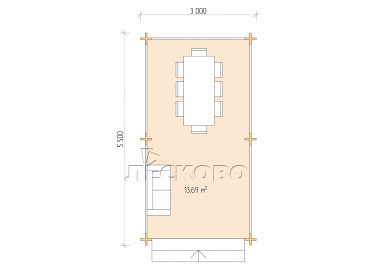 Gazebo "BS" series 3×5.5