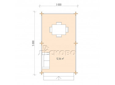 Gazebo "BS" series 3×5