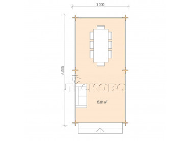 Gazebo "BS" series 3×6