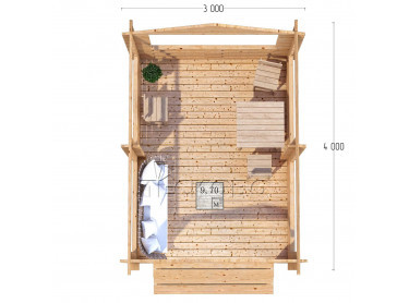 Gazebo "BS" series 3×4