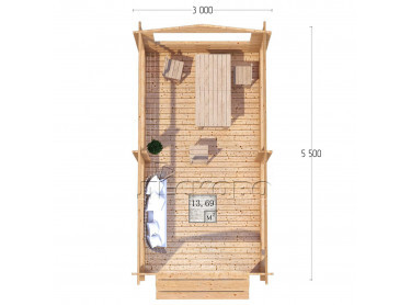 Gazebo "BS" series 3×5.5