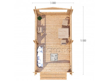 Gazebo "BS" series 3×5