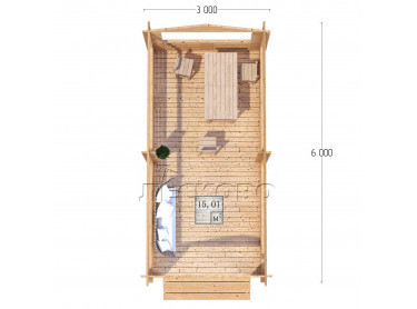 Gazebo "BS" series 3×6