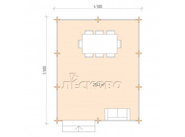 Gazebo "BS" series 4.5×5.5