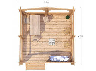 Gazebo "BS" series 4.5×4.5