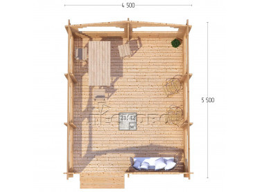 Gazebo "BS" series 4.5×5.5