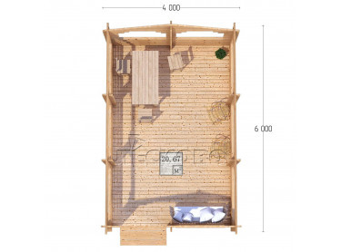 Gazebo "BS" series 4×6