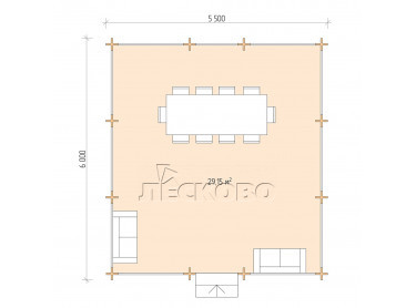 Gazebo "BS" series 5.5×6