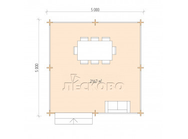 Gazebo "BS" series 5×5