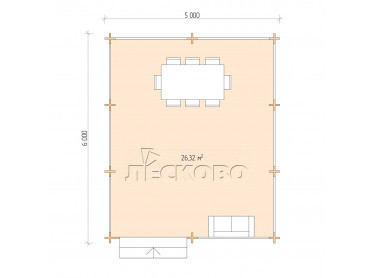 Gazebo "BS" series 5×6