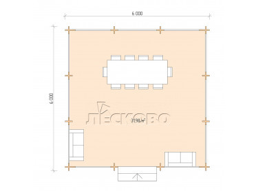 Gazebo "BS" series 6×6