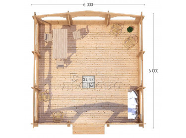 Gazebo "BS" series 6×6