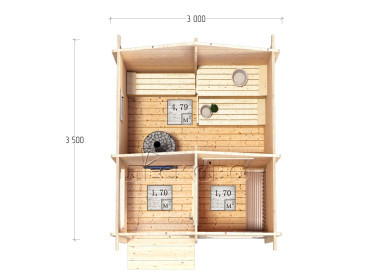 Баня "БК" 3×3.5