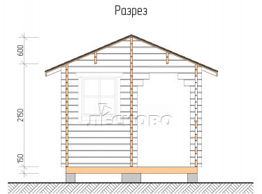 Баня серия "БК" 3×4