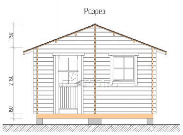 Outdoor sauna "BL" series 4×5