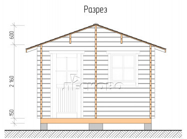 Баня серия "БВ" 3.5×3.5