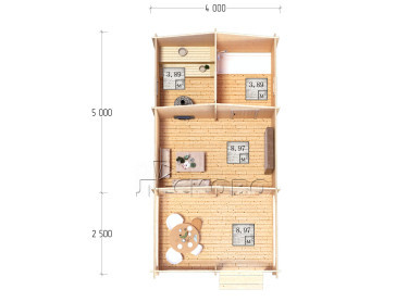 Outdoor sauna "BV" series 4×5