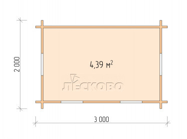 Spielhaus "DD" serie 3×2