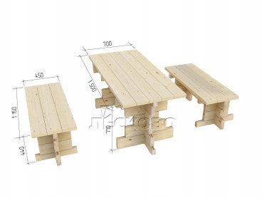 Outdoor furniture set "КМ-1" series