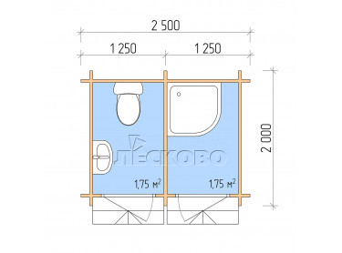 Garden shed "HB" series 2.5×2