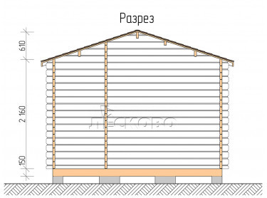 Garden shed "HB" series 3.6×2