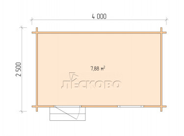 Garden shed "HB" series 4×2.5