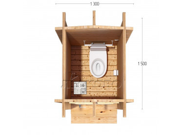 Gartentoilette "HB" serie 1.3×1.5