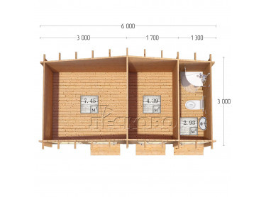 Gerätehaus "HB" serie 6×3