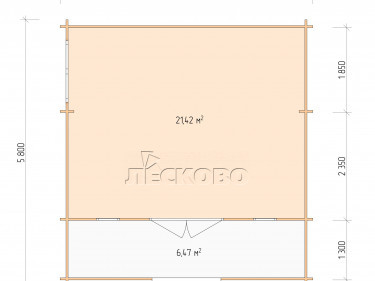 Gartenhaus "DSK" serie 5.5×4.5