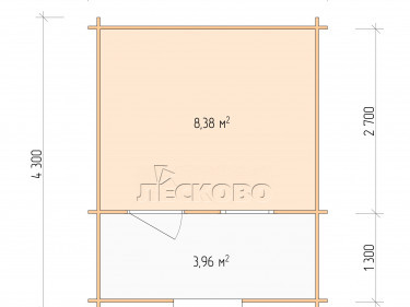 Gartenhaus "DSK" serie 3.5×3